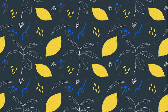 Floral Illustrated Seamless Patterns in Patterns - product preview 8