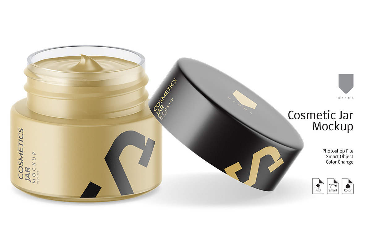 Cosmetic Matte Jar Mockup 4 in Product Mockups - product preview 8