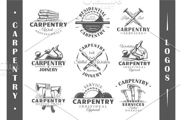 18 Modern Carpentry Logos Templates in Logo Templates - product preview 1