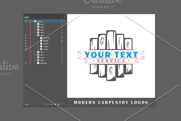 18 Modern Carpentry Logos Templates in Logo Templates - product preview 7