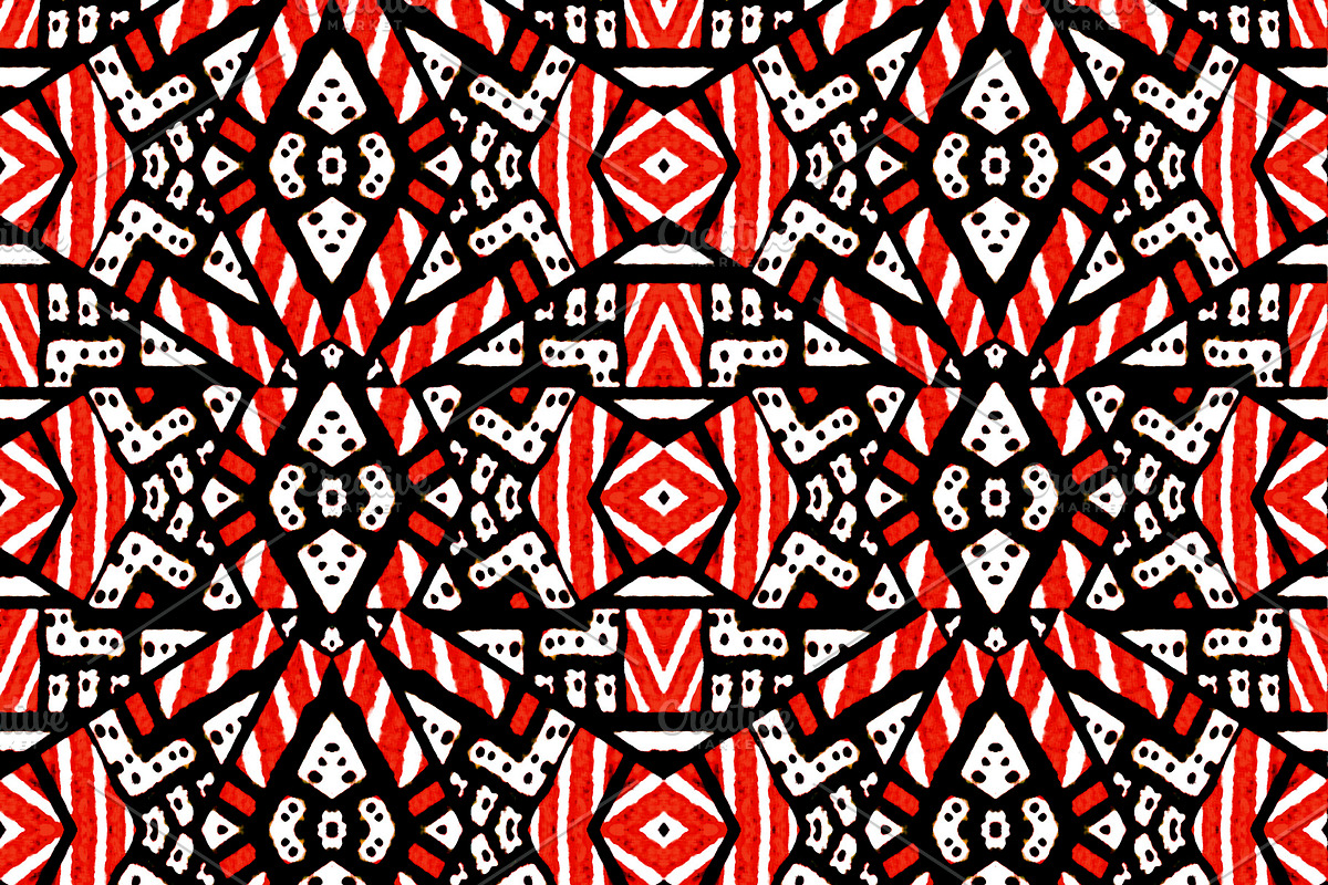 Bold Vivid Tribal Seamless Pattern D in Patterns - product preview 8