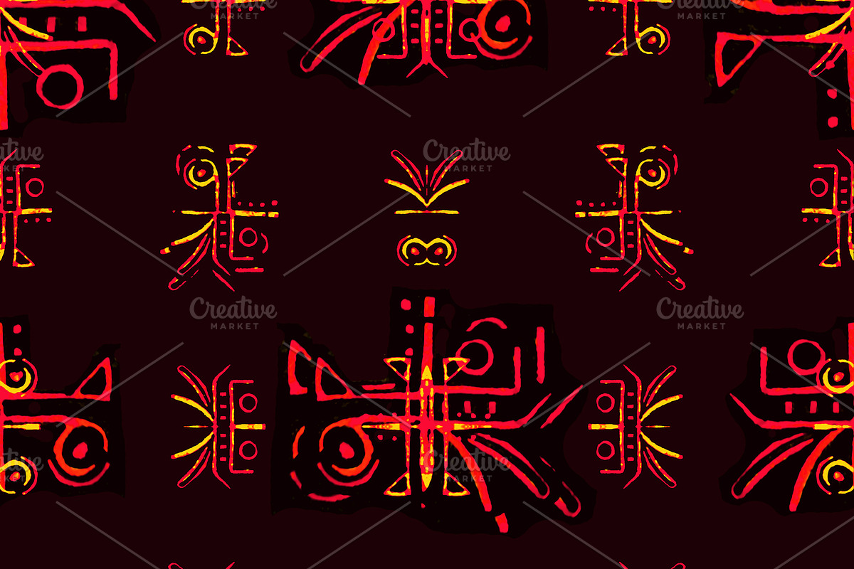 Ethnic Graphic Symbols Seamless Patt in Patterns - product preview 8