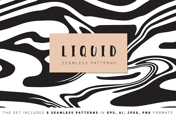 Liquid Seamless Patterns Set