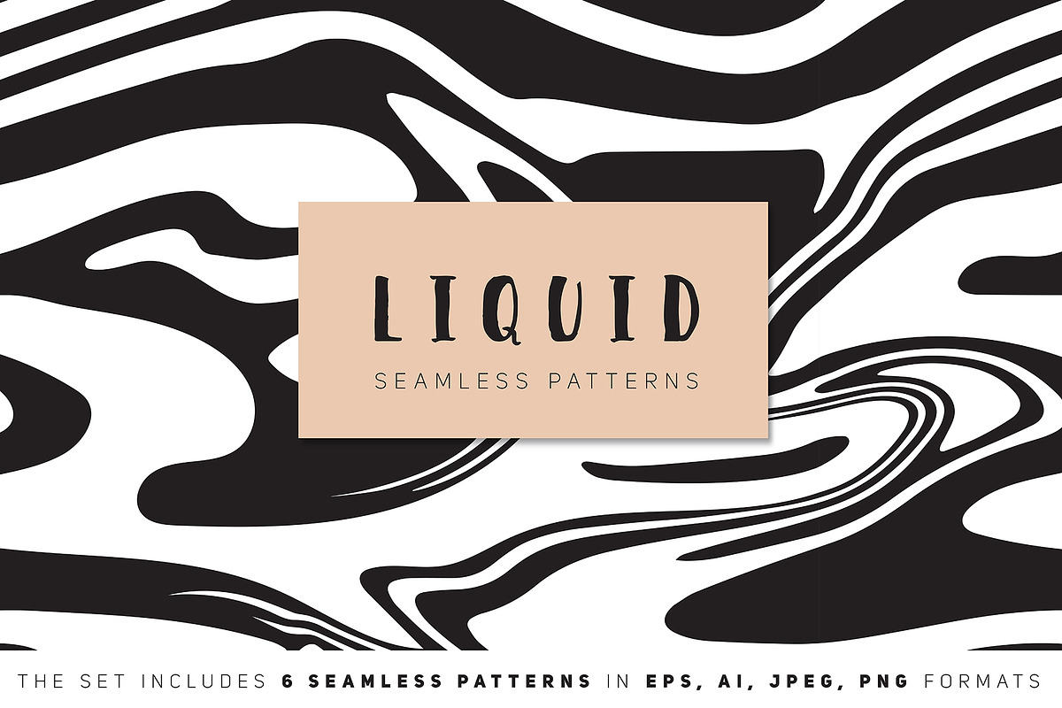 Liquid Seamless Patterns Set in Patterns - product preview 8