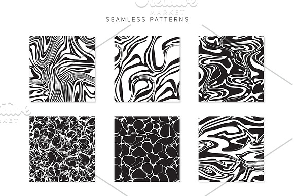 Liquid Seamless Patterns Set in Patterns - product preview 1