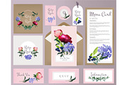 Wedding cards. Invitation template