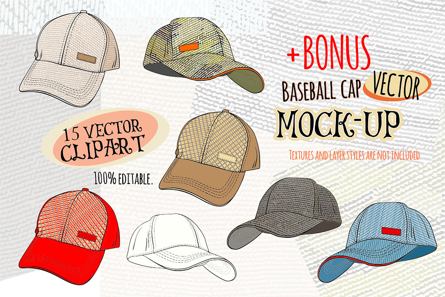 Vector Baseball Cap Mockup in Product Mockups - product preview 8