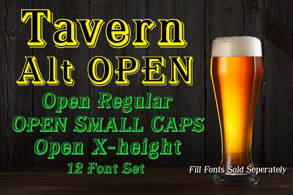 Tavern Alt Open in Display Fonts - product preview 2