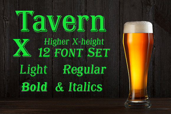 Tavern X in Display Fonts - product preview 5