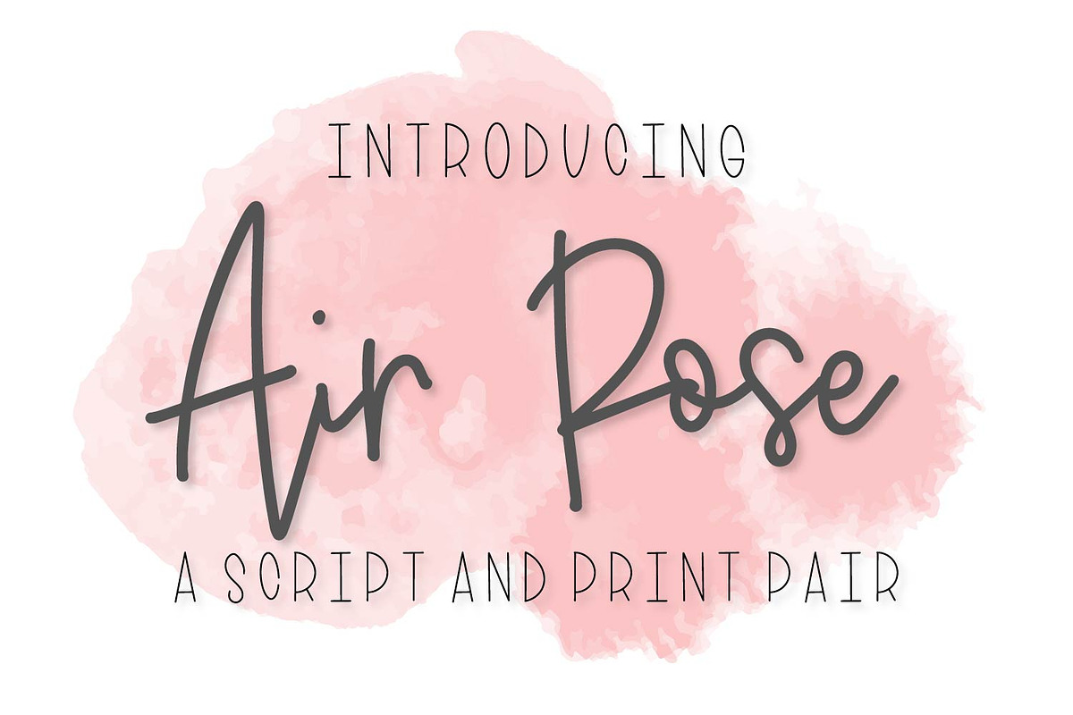 Air Rose - A Script & Print Monoline in Script Fonts - product preview 8