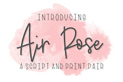 Air Rose - A Script & Print Monoline