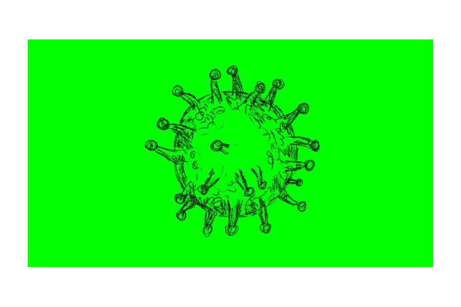 Animation Influenza or Flu Virus