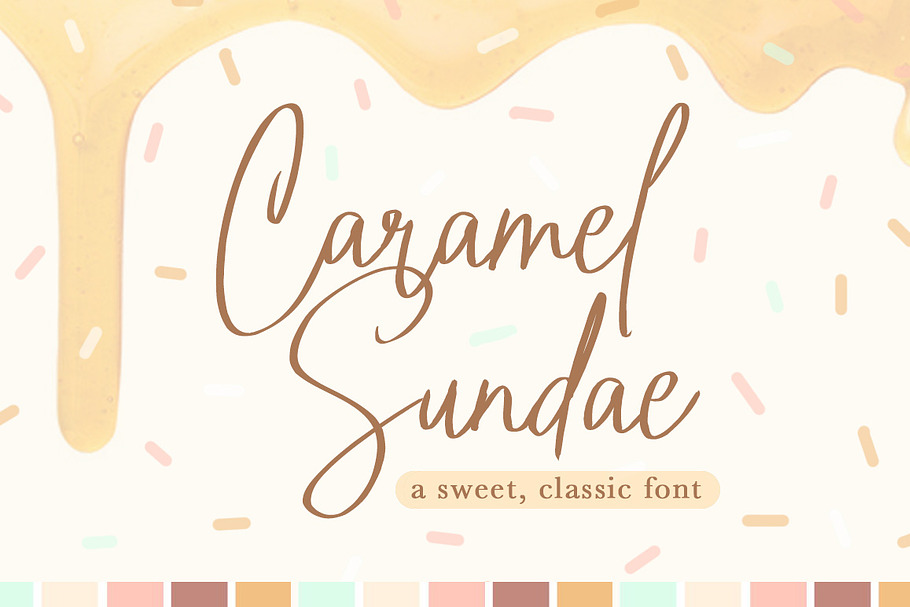 Caramel Sundae Font in Script Fonts - product preview 8