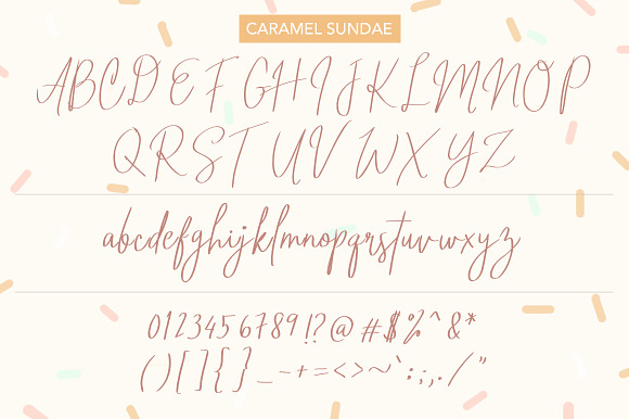 Caramel Sundae Font in Script Fonts - product preview 6