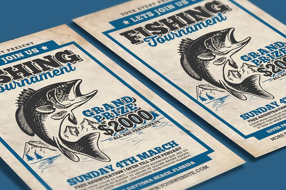 Fishing Tournament Flyer in Flyer Templates - product preview 2