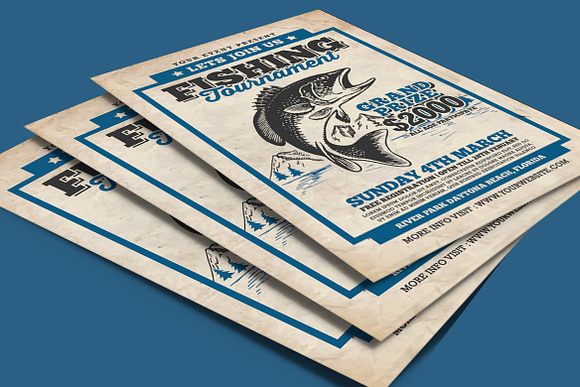 Fishing Tournament Flyer in Flyer Templates - product preview 3