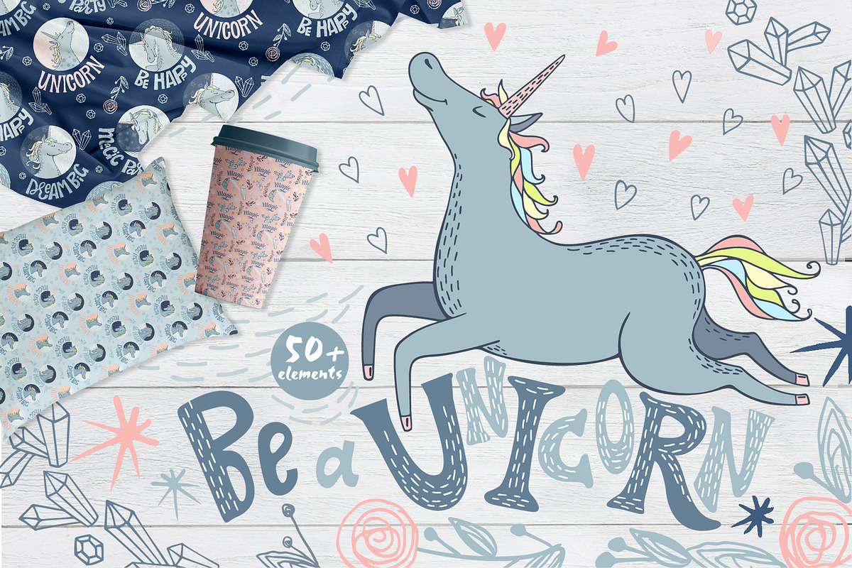Unicorns Illustrations & Patterns in Illustrations - product preview 8