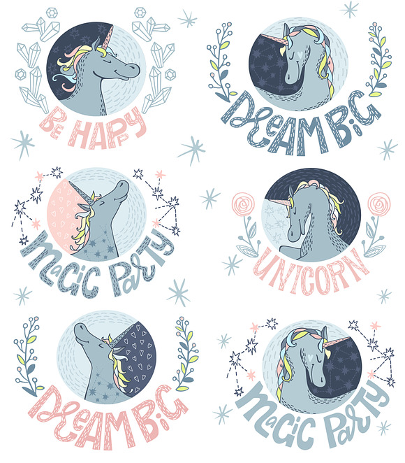 Unicorns Illustrations & Patterns in Illustrations - product preview 2