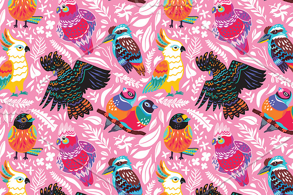 Australian birds in Patterns - product preview 1