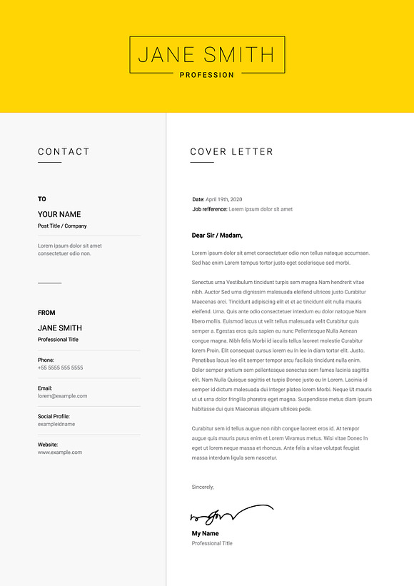 Clean Resume / CV in Resume Templates - product preview 8
