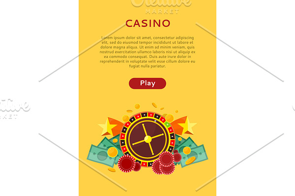 Roulette Wheel, Coin Dice Money Chip