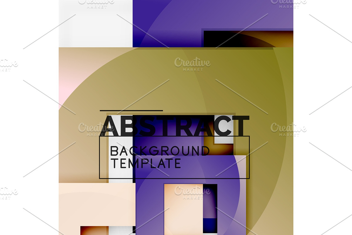 Background abstract squares in Illustrations - product preview 8
