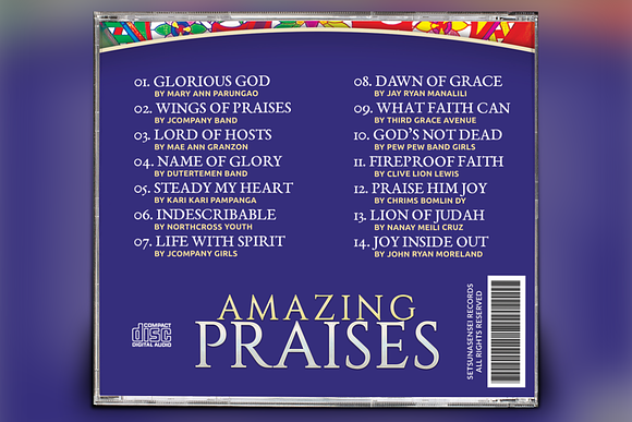 Amazing Praises CD Album Artwork in Templates - product preview 2