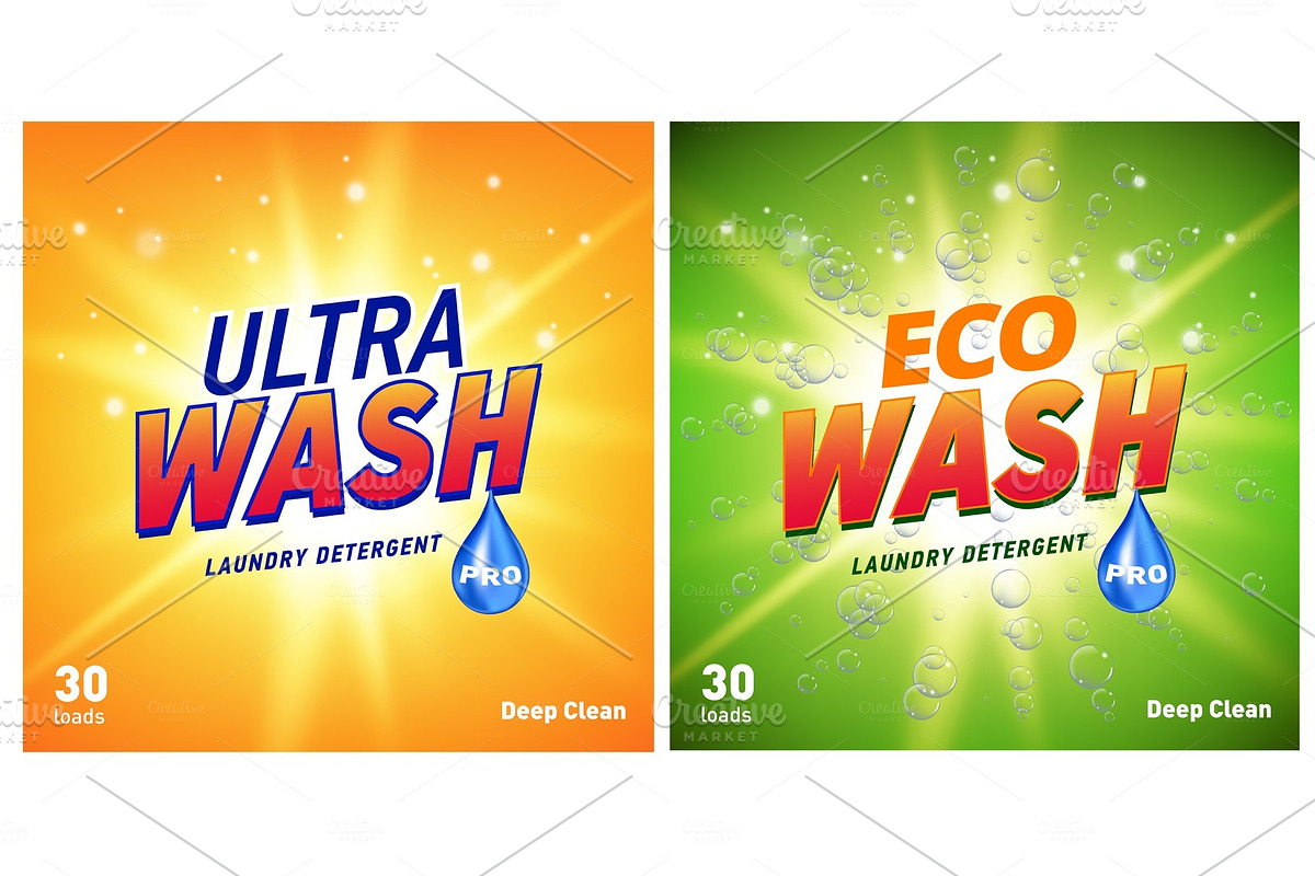 detergent packaging concept design in Illustrations - product preview 8