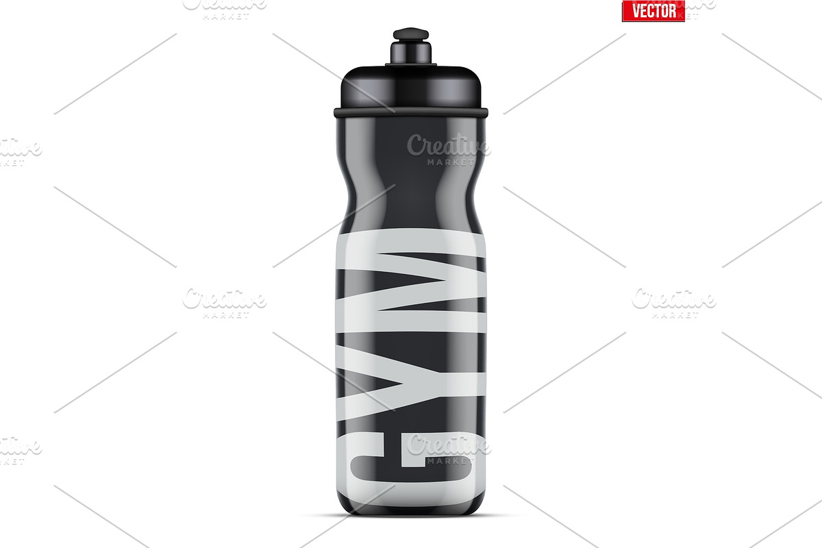 Mockup Plastic Sport Nutrition Drink in Illustrations - product preview 8