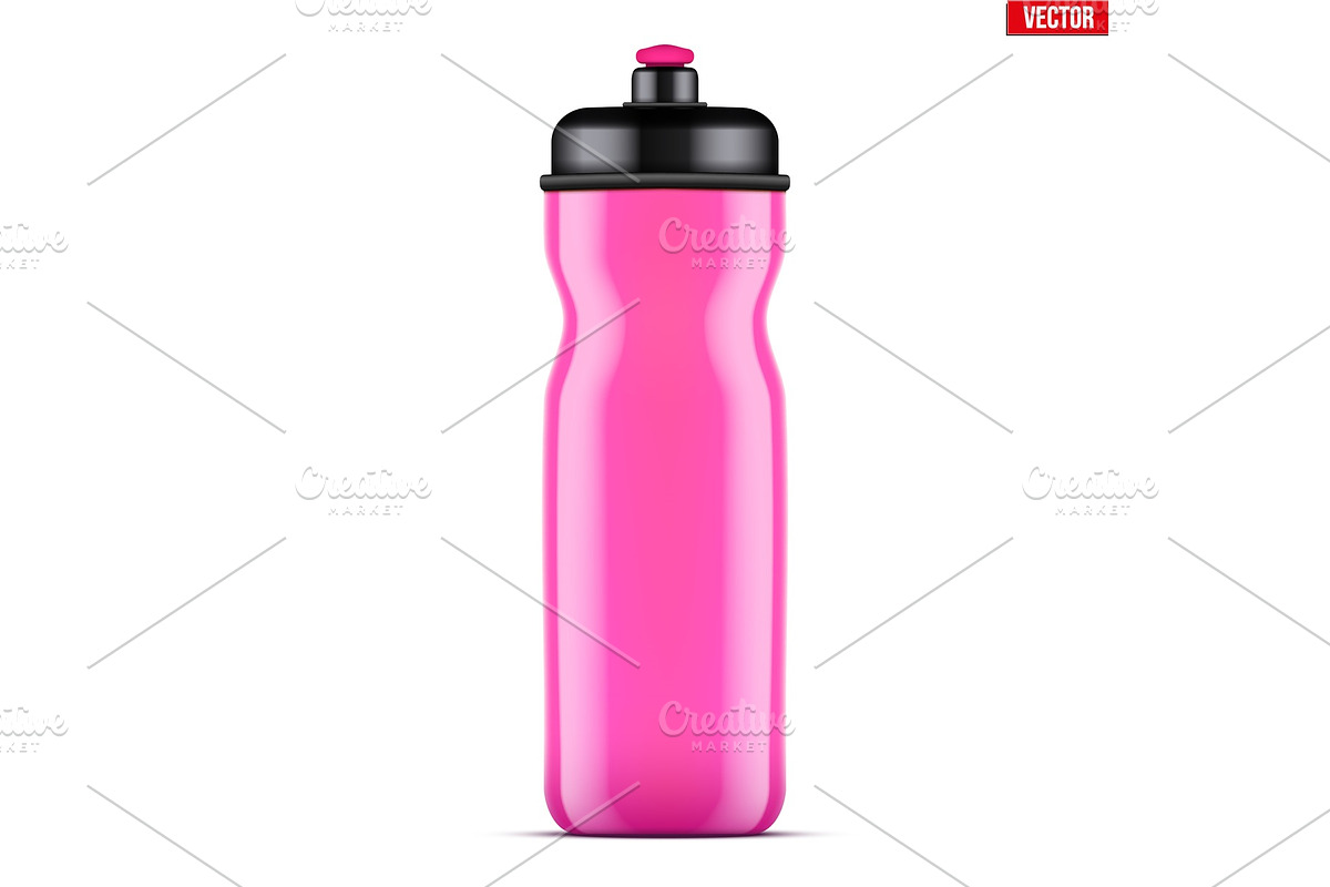 Mockup Plastic Sport Nutrition Drink in Illustrations - product preview 8
