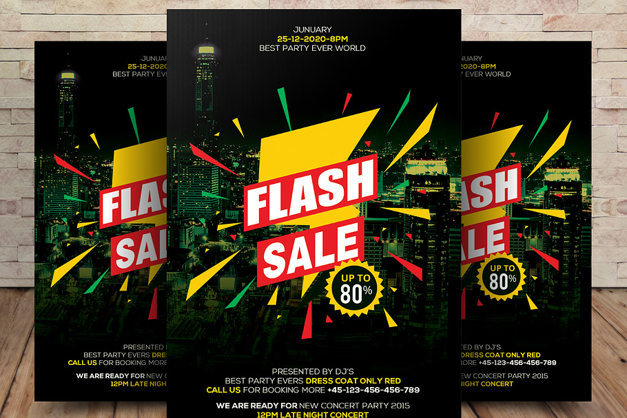 Flash Sale Flyer Psd in Flyer Templates - product preview 8