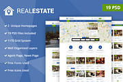 Real Estate PSD Website Template