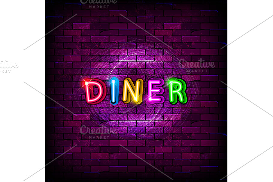 Diner neon sign