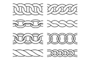 Outline chain patterns