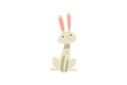 Cute Funny Easter Bunny Cartoon