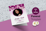 Funeral Program Template - V864