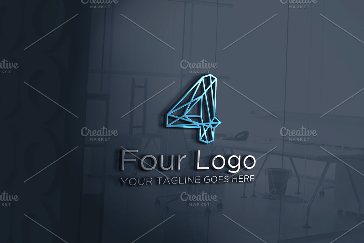 Four 4 Logo in Logo Templates - product preview 8