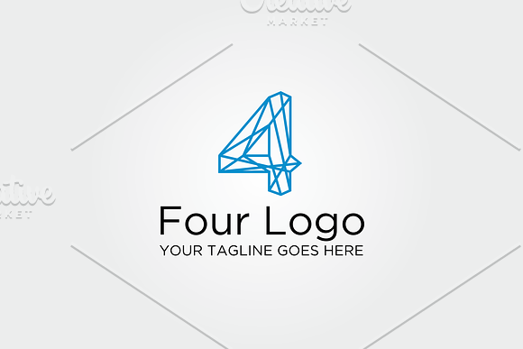 Four 4 Logo in Logo Templates - product preview 3