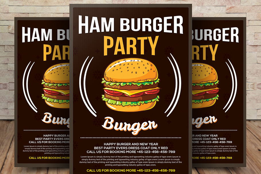 Fast Food Flyer Template in Flyer Templates - product preview 8