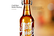 Craft Beer Bottle Mockup