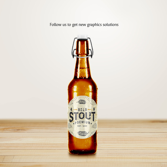 Craft Beer Bottle Mockup in Product Mockups - product preview 5