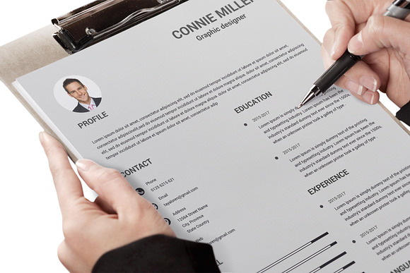 Resume Template and Cover Letter in Letter Templates - product preview 12