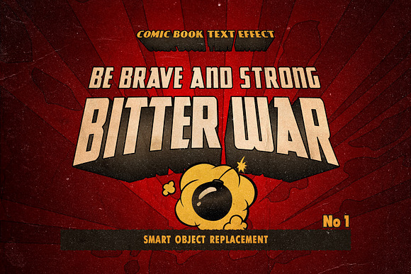 Vintage Comics Text Effects in Photoshop Layer Styles - product preview 1