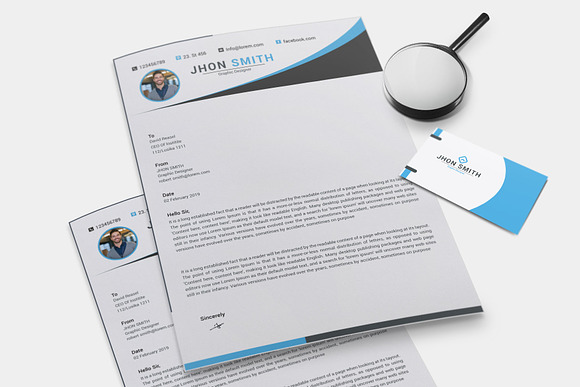 Resume Template and Cover Letter in Letter Templates - product preview 2