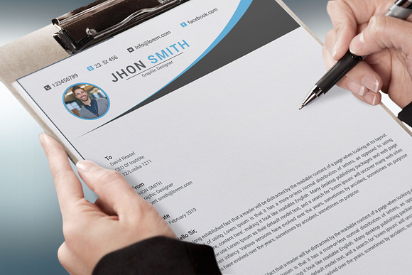 Resume Template and Cover Letter in Letter Templates - product preview 7