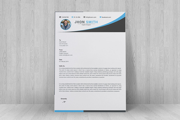 Resume Template and Cover Letter in Letter Templates - product preview 10