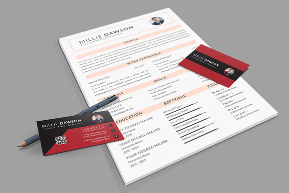 Resume Template and Cover Letter in Letter Templates - product preview 6