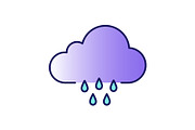 Rain color icon