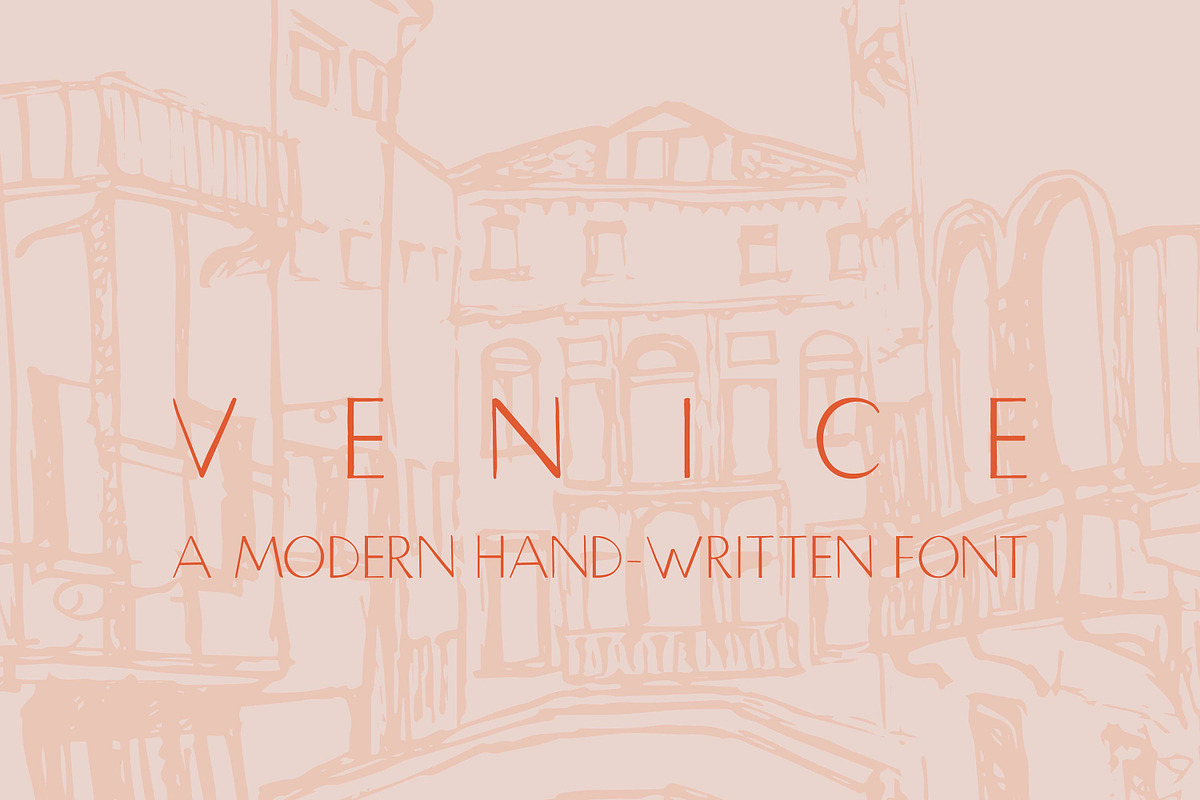 Venice | Hand Drawn Font in Sans-Serif Fonts - product preview 8