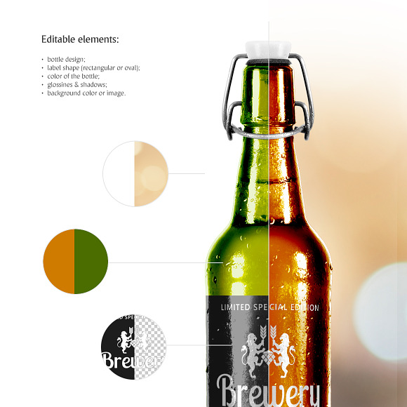 Craft Beer Bottle Mockup in Product Mockups - product preview 6